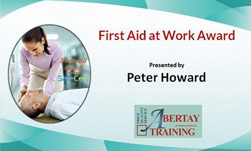first aid work